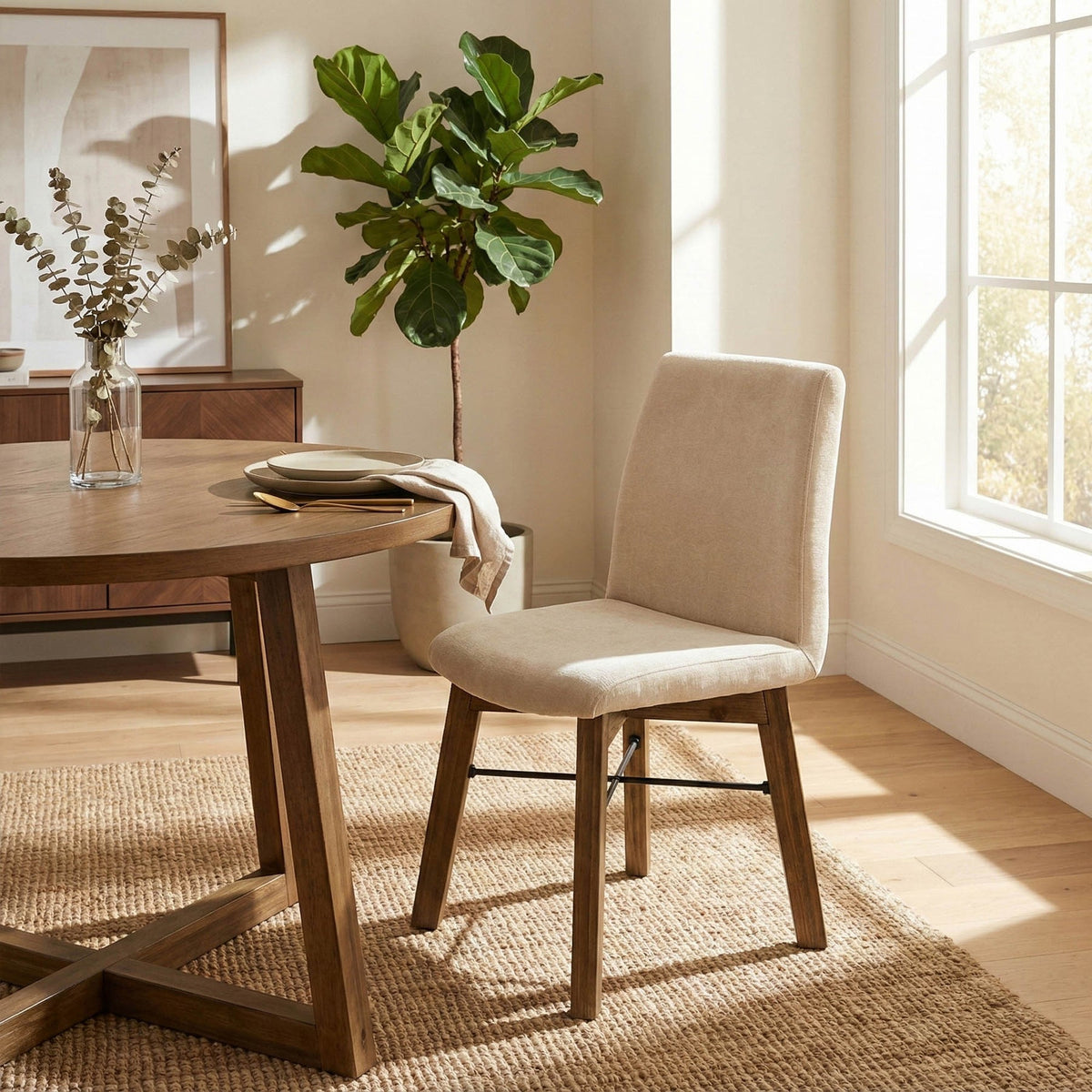 Gia Dining Chair - Warm Pecan