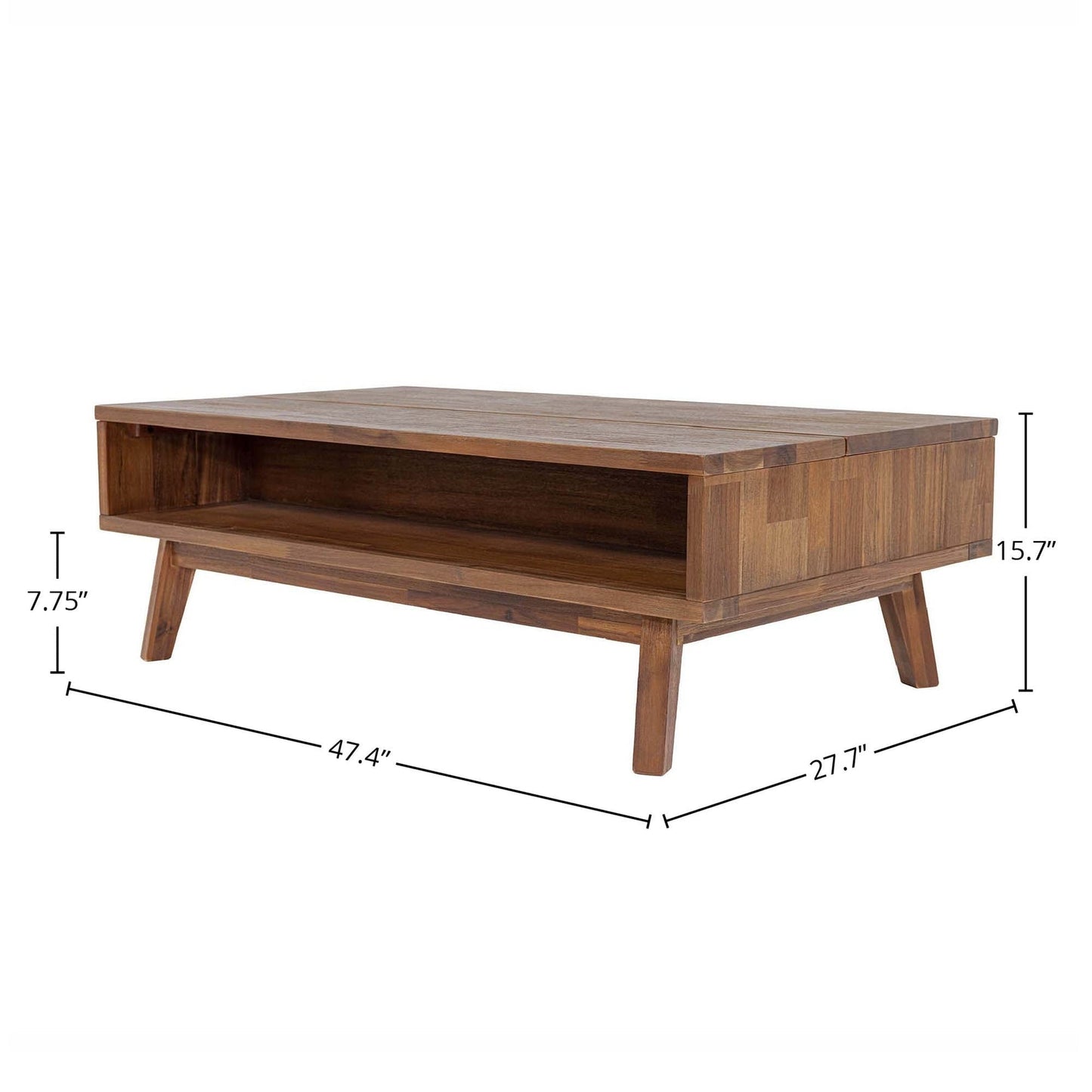 Gia Coffee Table - Warm Pecan