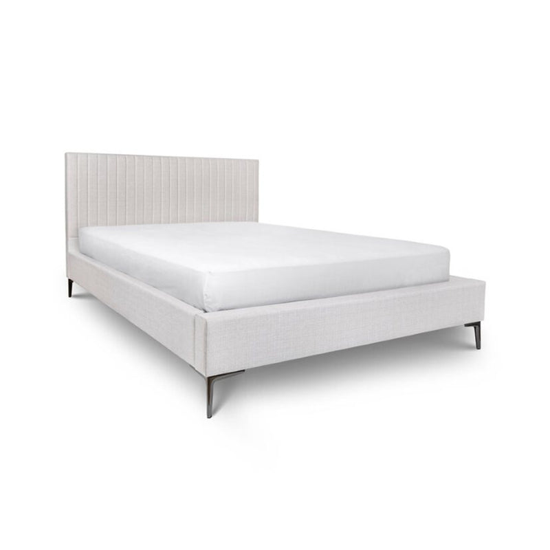 Hollis Upholstered Bed - Queen or King - Oat