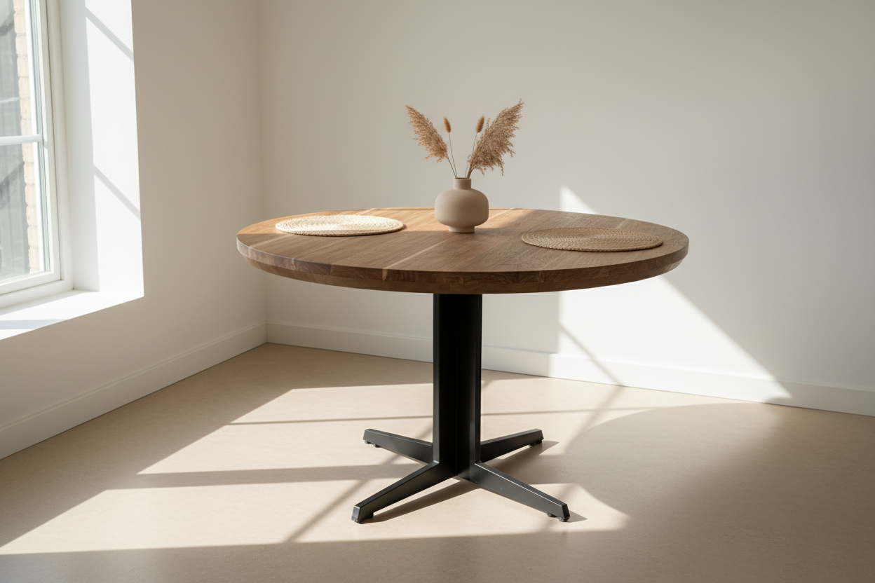 Horizon 48" Round Dining Table - Natural - Homestead Furniture - All Rights Reserved