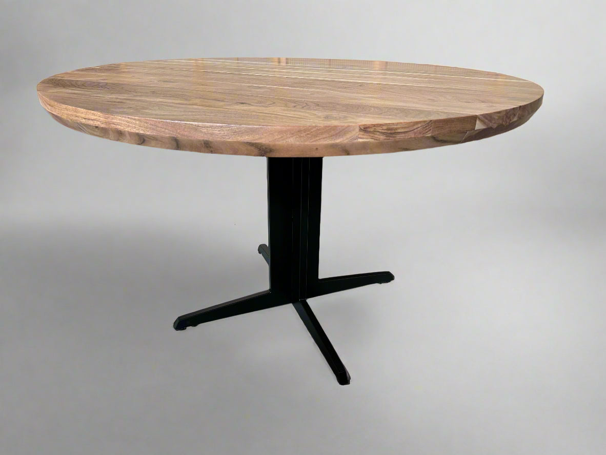 Horizon 48" Round Dining Table - Light Walnut