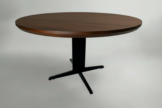 Horizon 48" Round Dining Table - Light Walnut - Homestead Furniture - All Rights Reserved