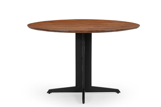 Horizon 48" Round Dining Table - Light Walnut