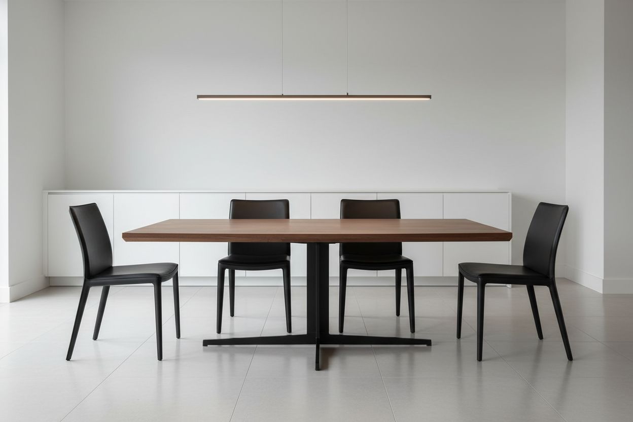 Horizon Dining Table - 40" x 80" - Light Walnut - Homestead Furniture - All Rights Reserved