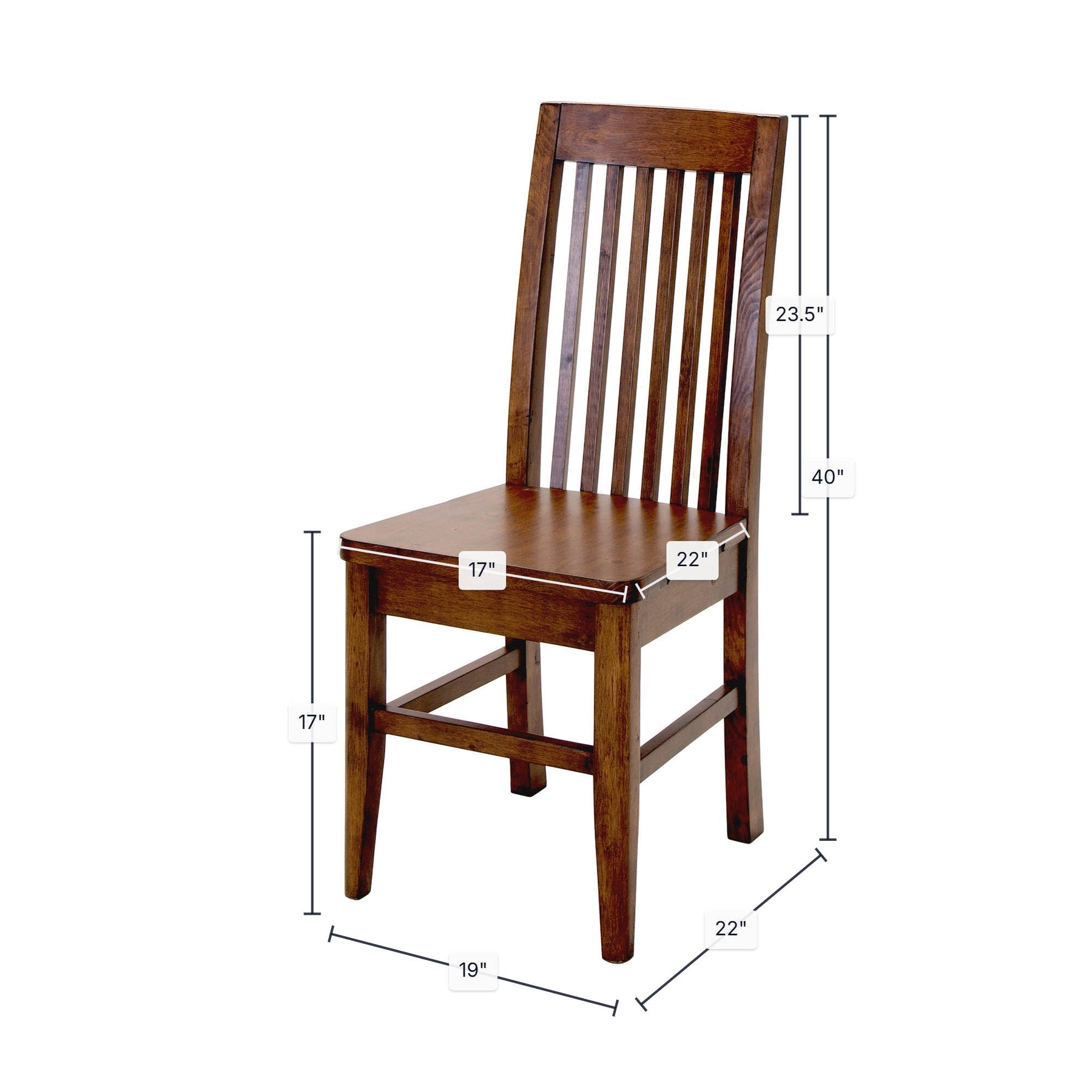 Irish Coast Slat Back Chair - African Dusk – Homestead Furniture