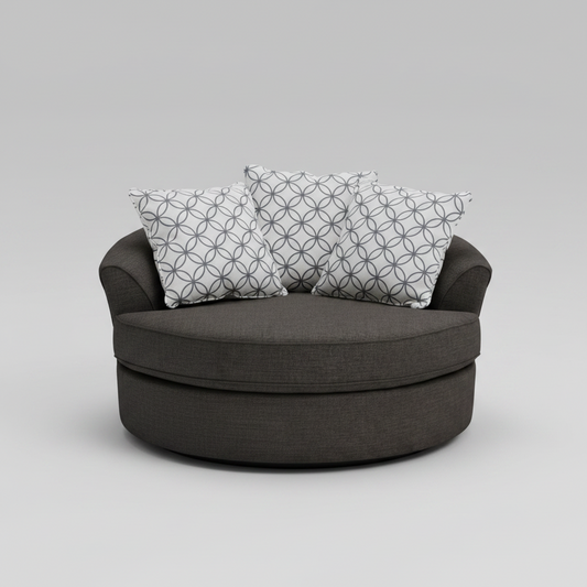 Infinity Nest Chair and Matching Moon Ottoman