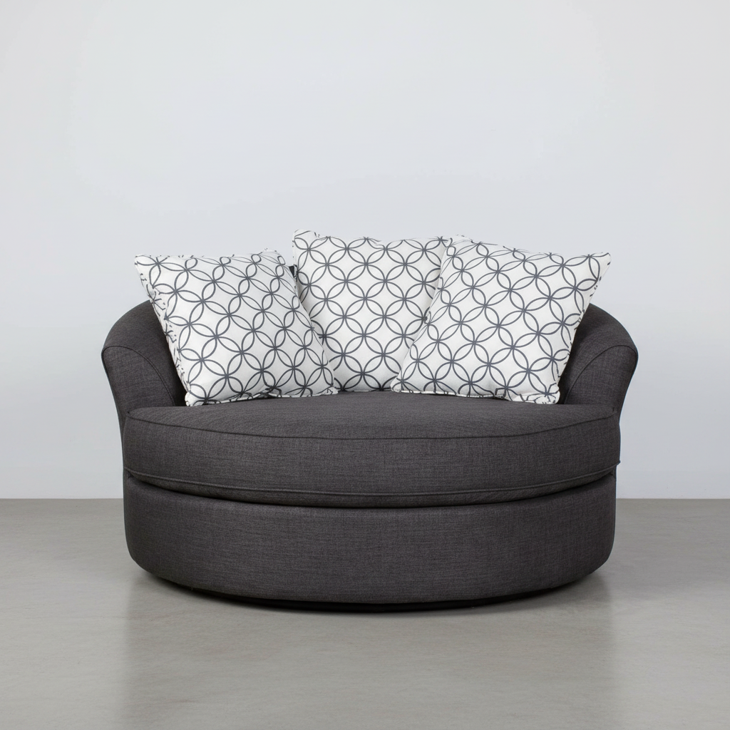 Infinity Nest Chair and Matching Moon Ottoman