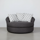 Infinity Nest Chair and Matching Moon Ottoman