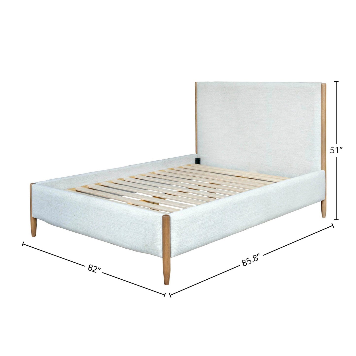 Kamelia Bed - Queen or King - Sand