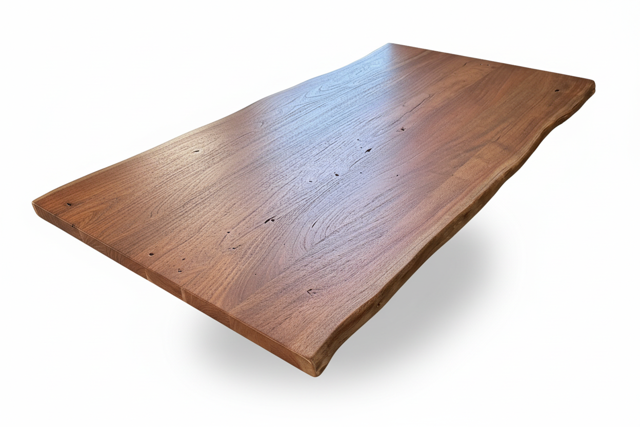 Live Edge - TOP ONLY - 24"x48" - Sandblasted Walnut