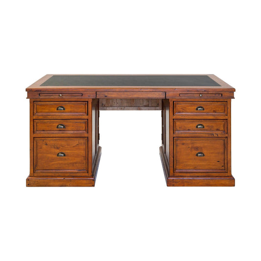 Irish Coast Lifestyles - 69"  Double Pedestal Desk - African Dusk