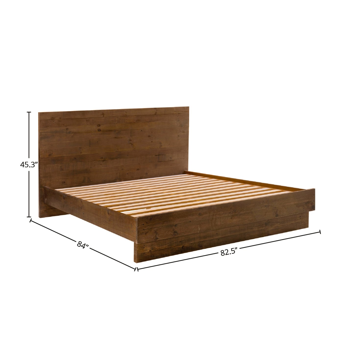 Nevada King Bed - 100% Solid Wood