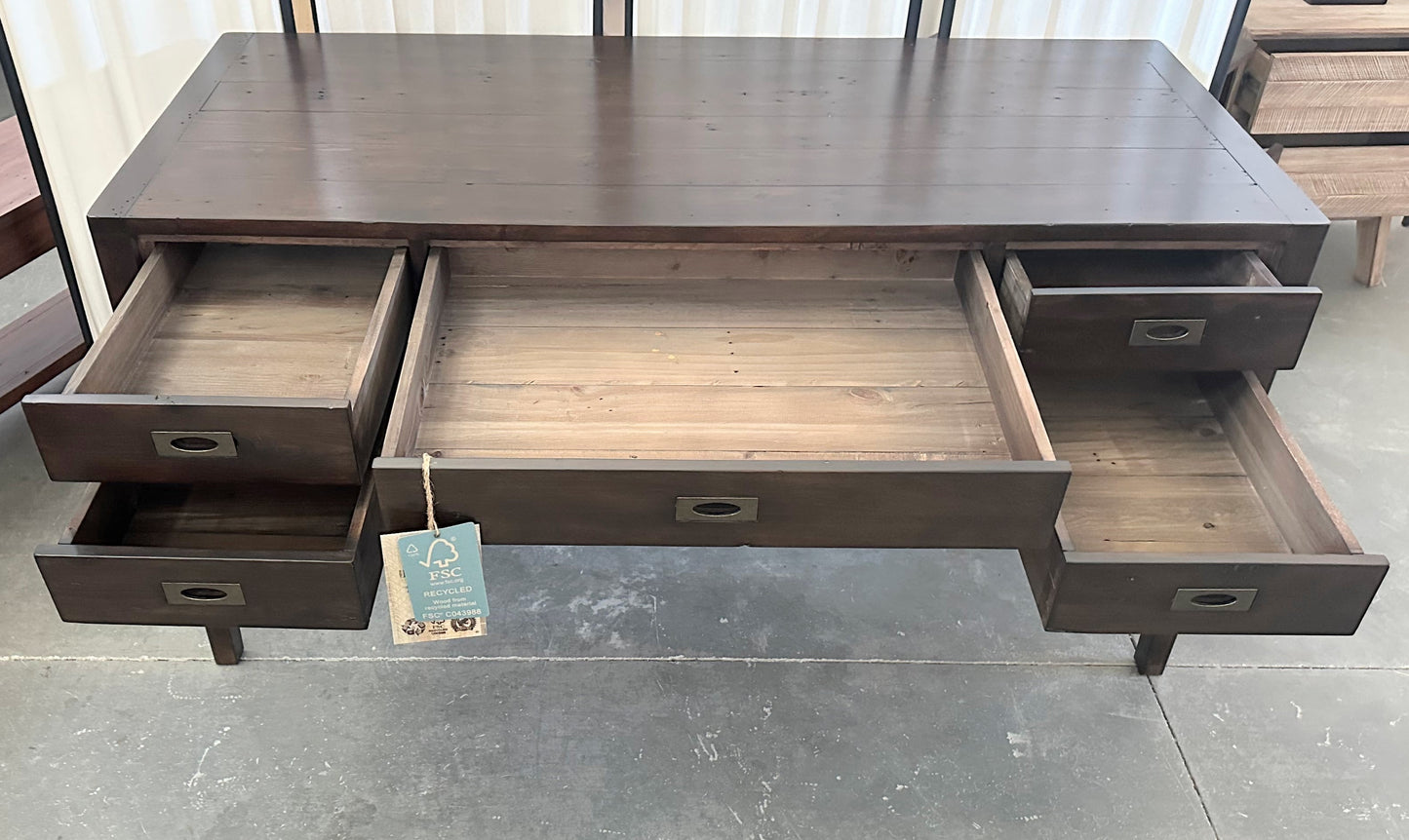 Post and Rail Desk - The English Walnut Collection - 100% Solid Wood