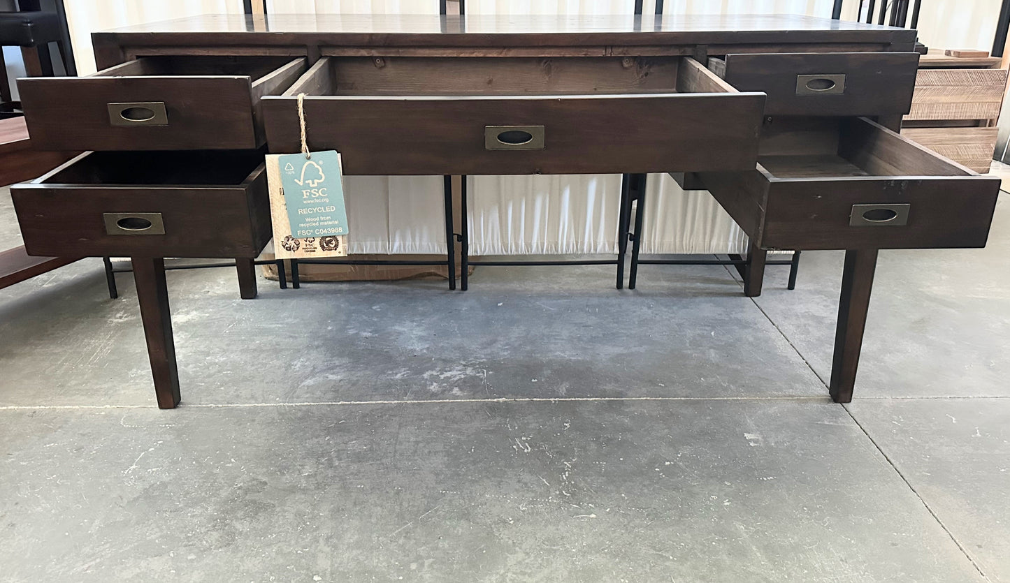 Post and Rail Desk - The English Walnut Collection - 100% Solid Wood
