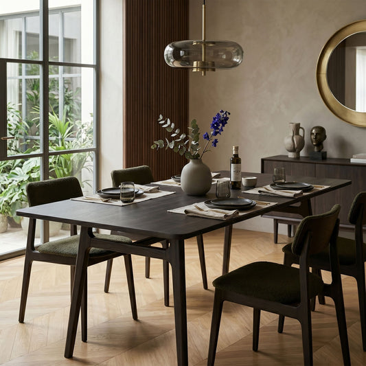 Remix Dining Table (35" x 71") Antique Black