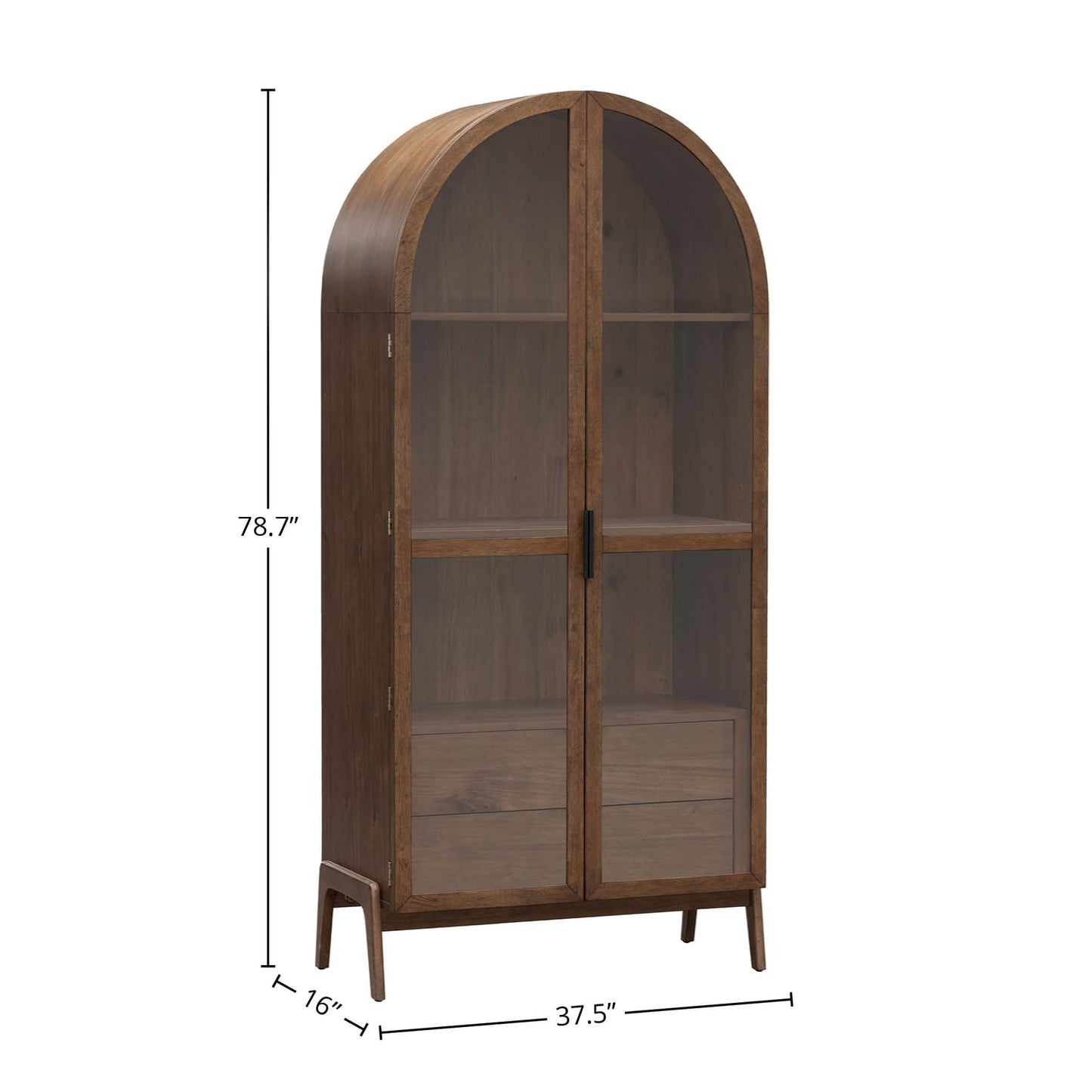 Remix Display Cabinet - Brown