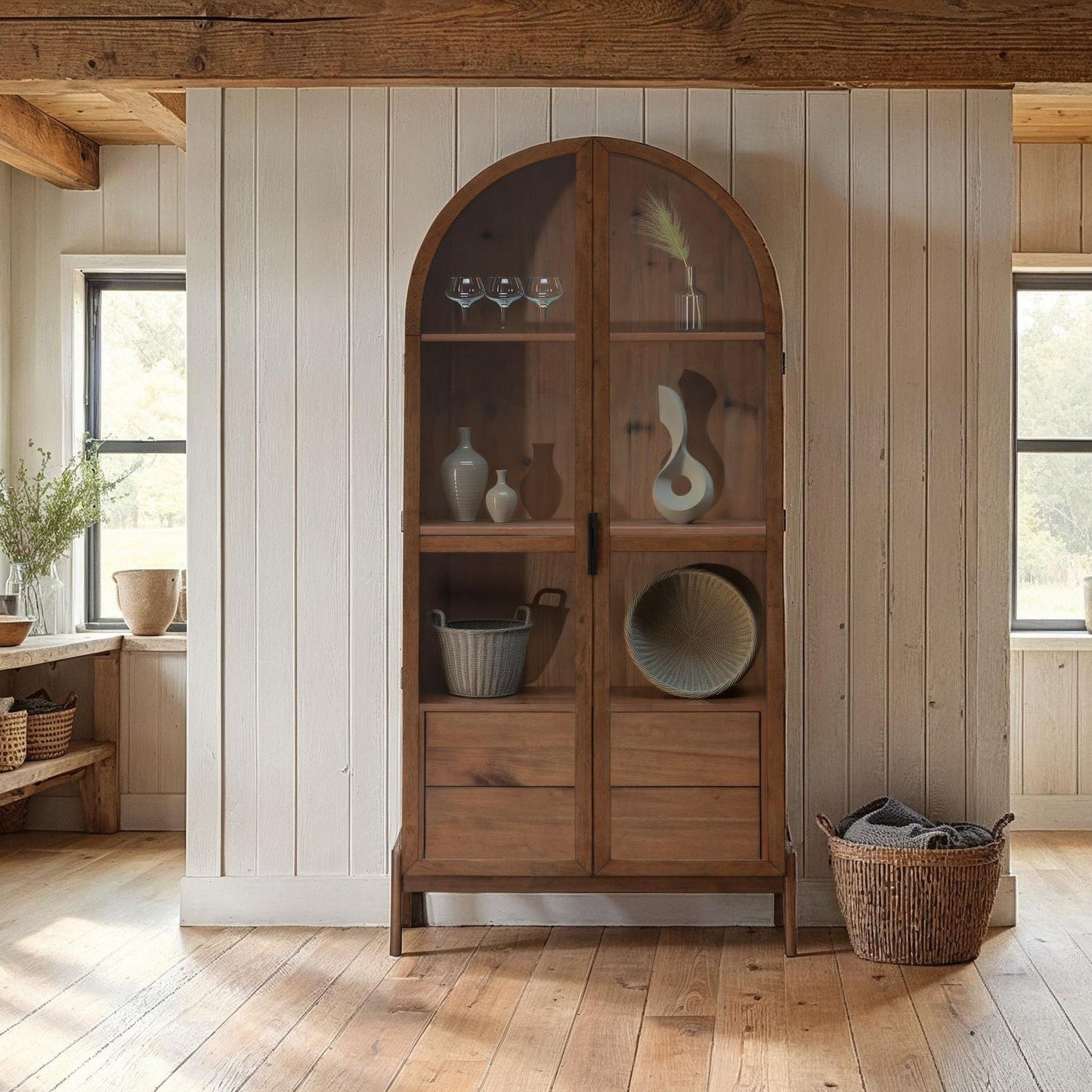 Remix Display Cabinet - Brown