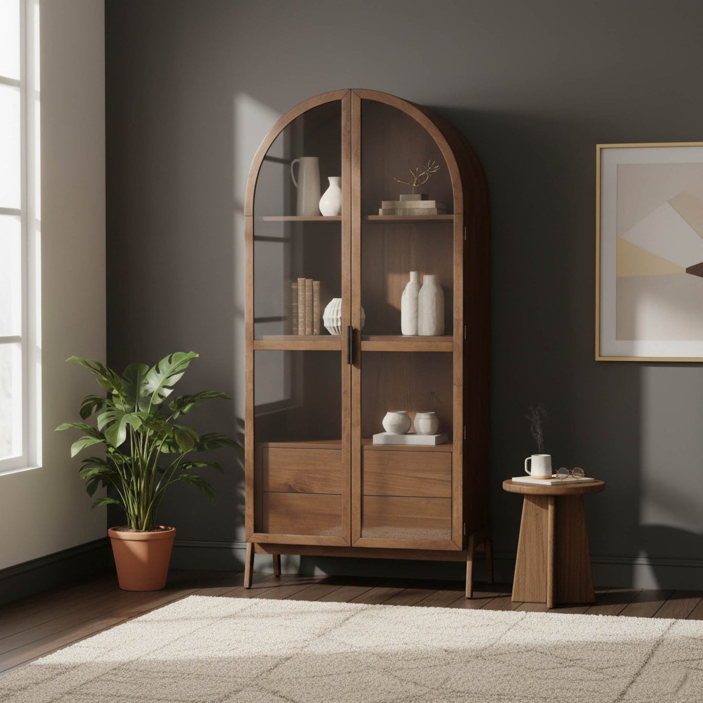 Remix Display Cabinet - Brown