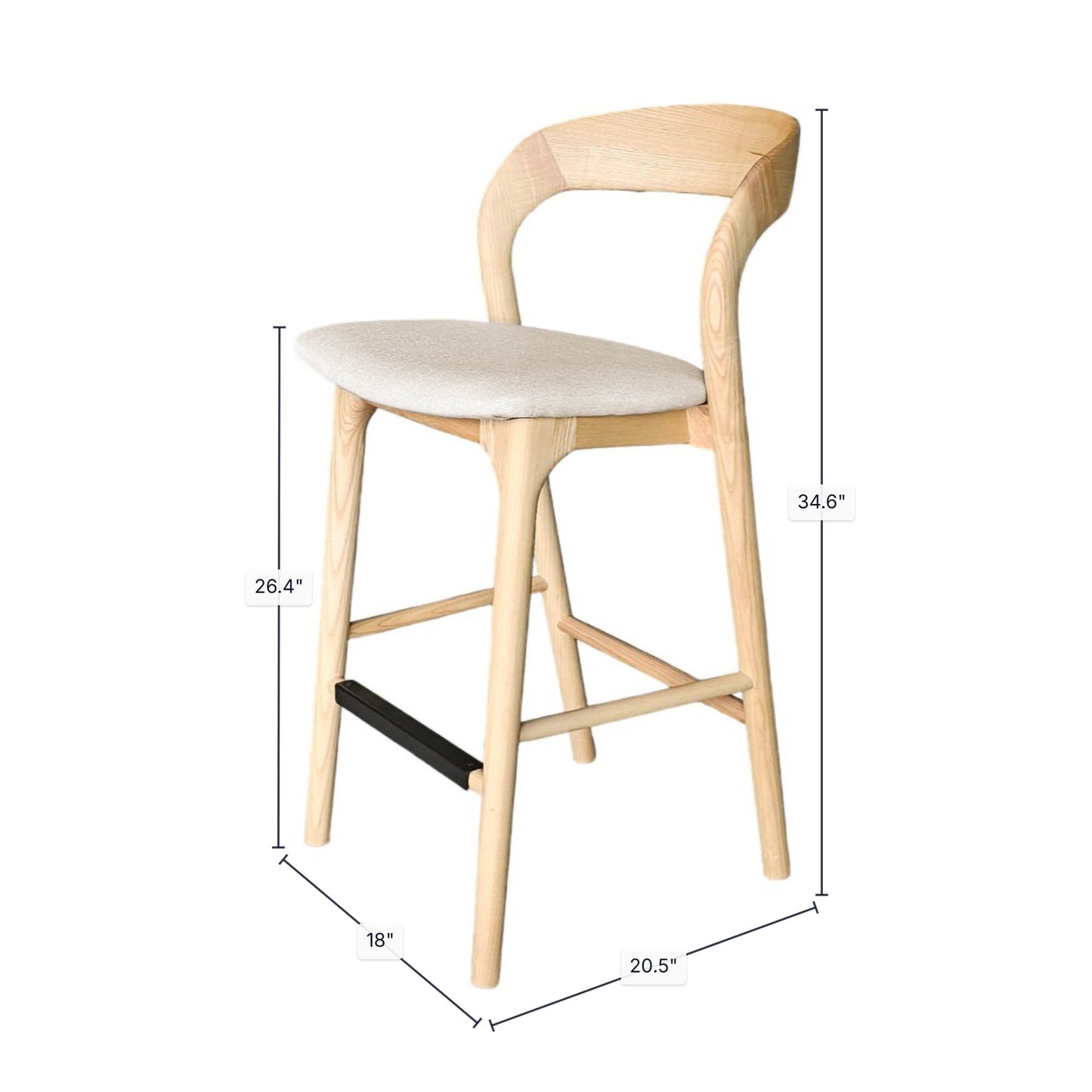 Rotondo Counter Stool - Natural