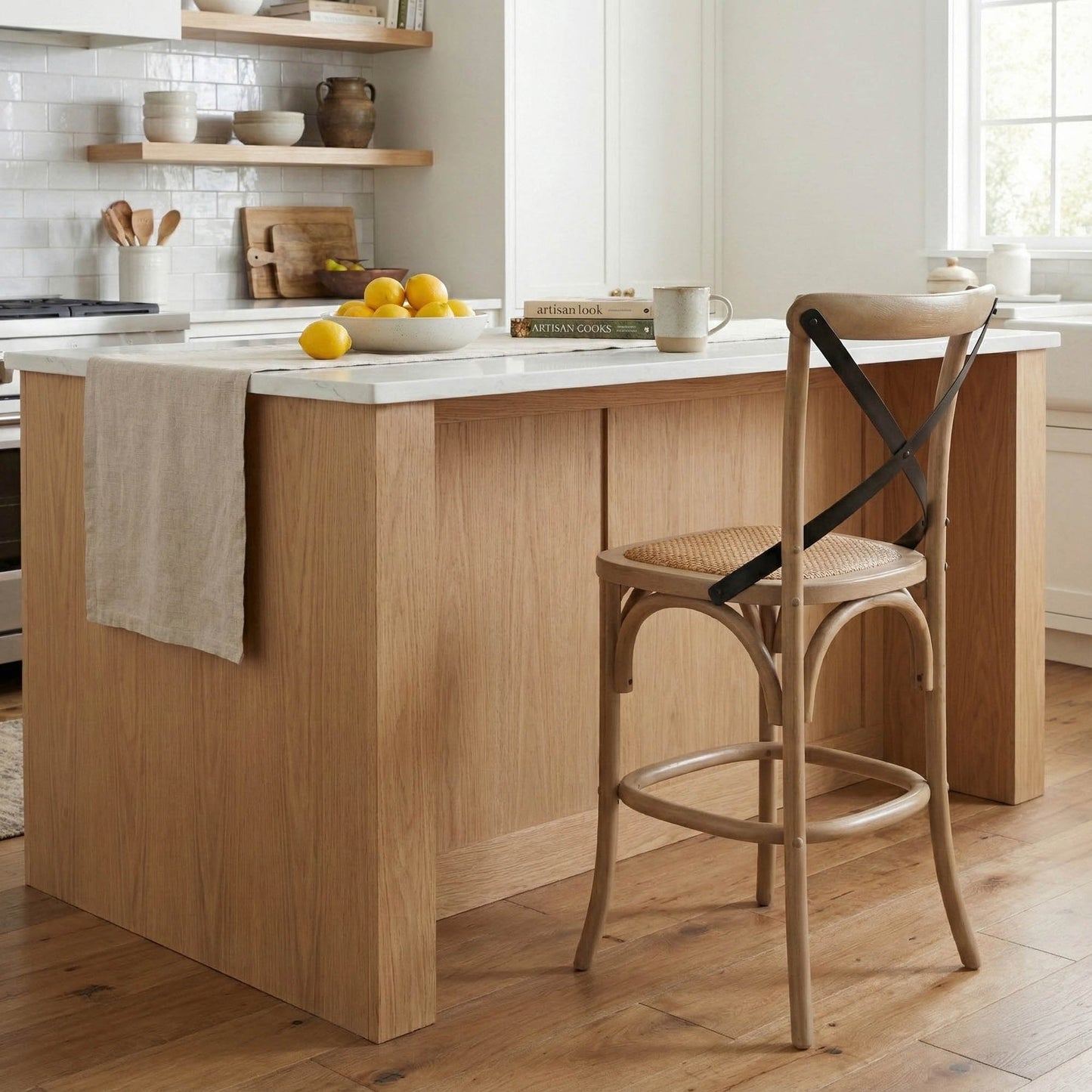Crossback Counter Stool - Sundried