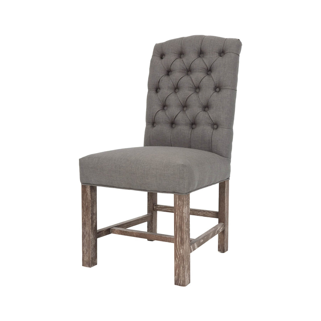 York Chair - Charcoal Grey/Rustic Oak Legs