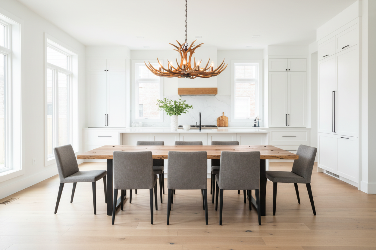 Calcutta Live Edge Dining Tables - U Bases - 5 Sizes - 55mm Tops - Homestead Furniture - All Rights Reserved