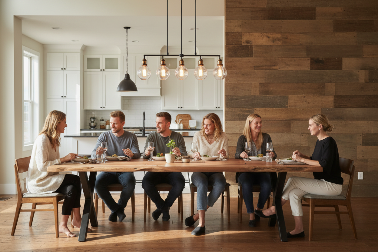Calcutta Live Edge Dining Tables - Black X Bases - 5 Sizes - 2.2" Tops