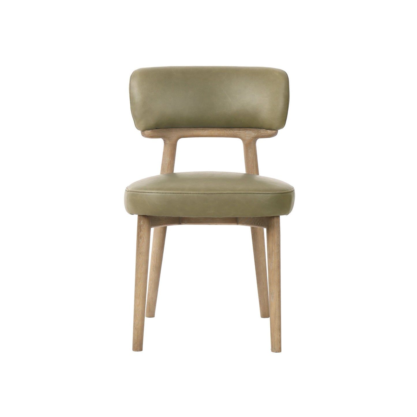 Willow Dining Chair - Sage Green - Top Grain Leather