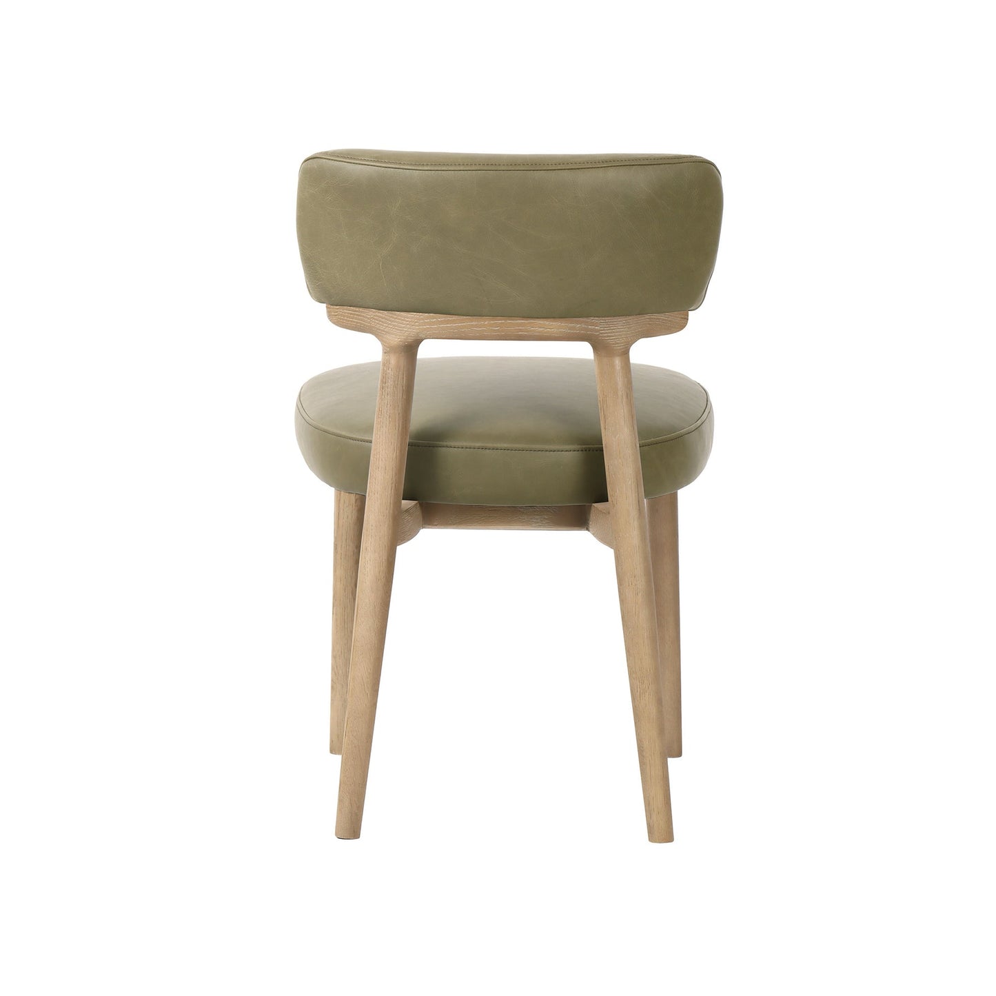 Willow Dining Chair - Sage Green - Top Grain Leather