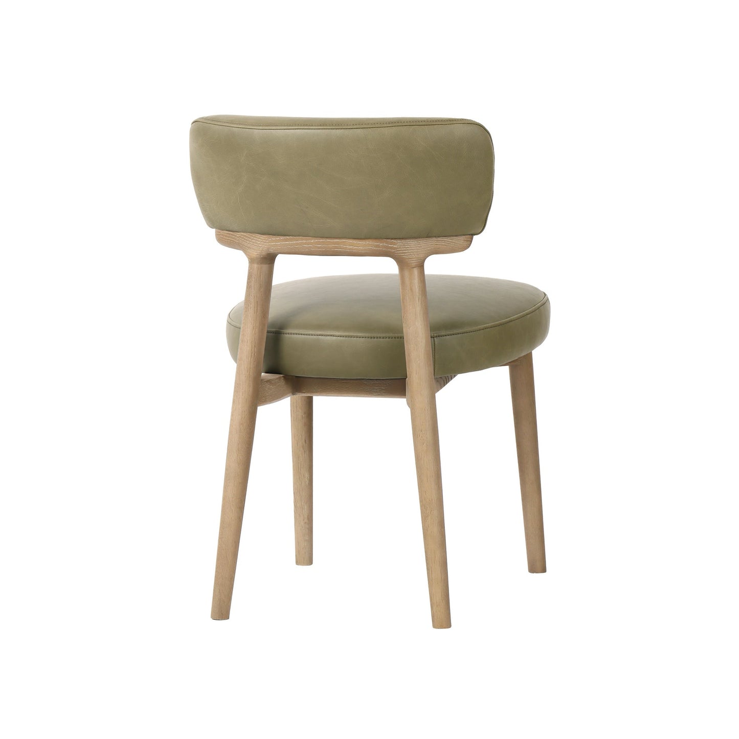 Willow Dining Chair - Sage Green - Top Grain Leather