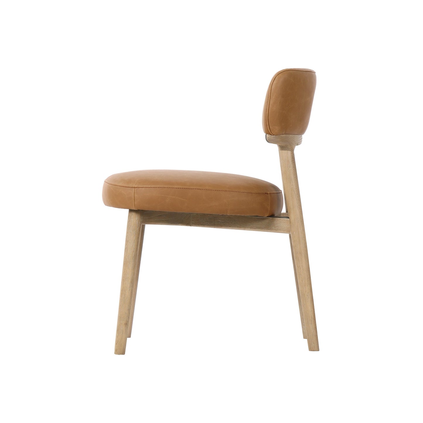 Willow Dining Chair - Tawny Brown - Top Grain Leather