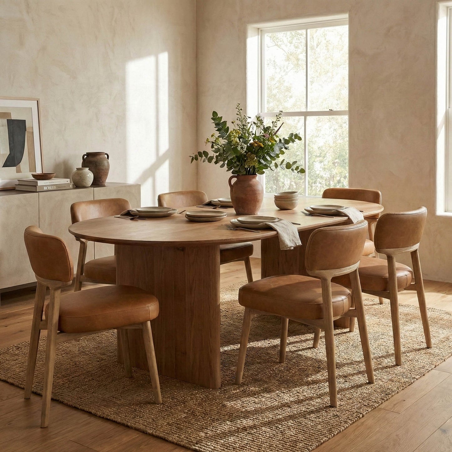 Willow Dining Chair - Tawny Brown - Top Grain Leather