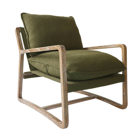 Huntingdon Club Chair - Moss Boucle