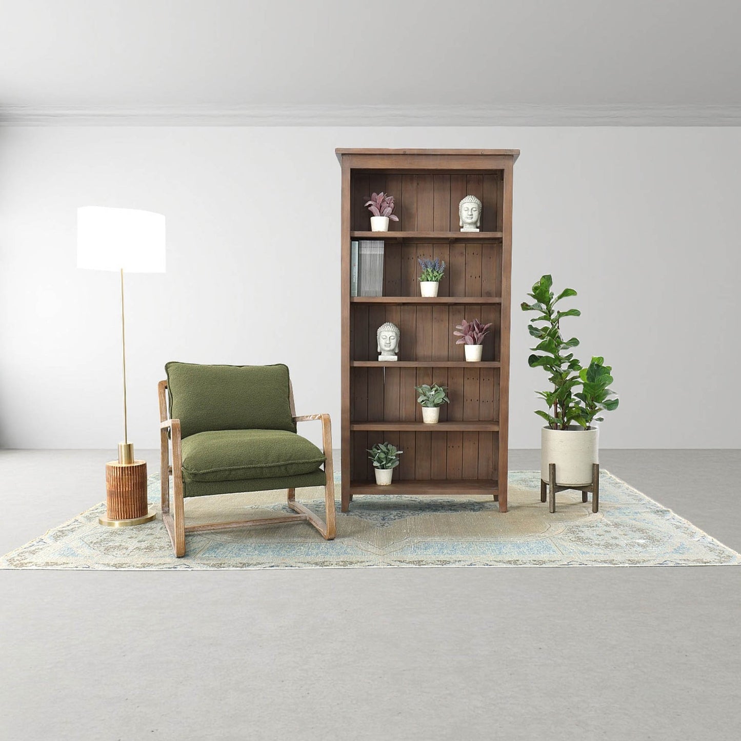 Huntingdon Club Chair - Moss Boucle