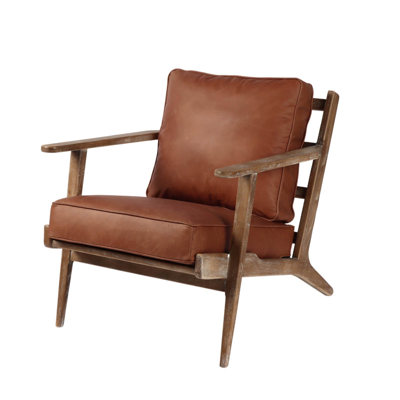 Junior Accent Chair - Saddle Brown