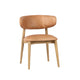 Milo Dining Chair - 100% Top Grain Leather - Hazelnut