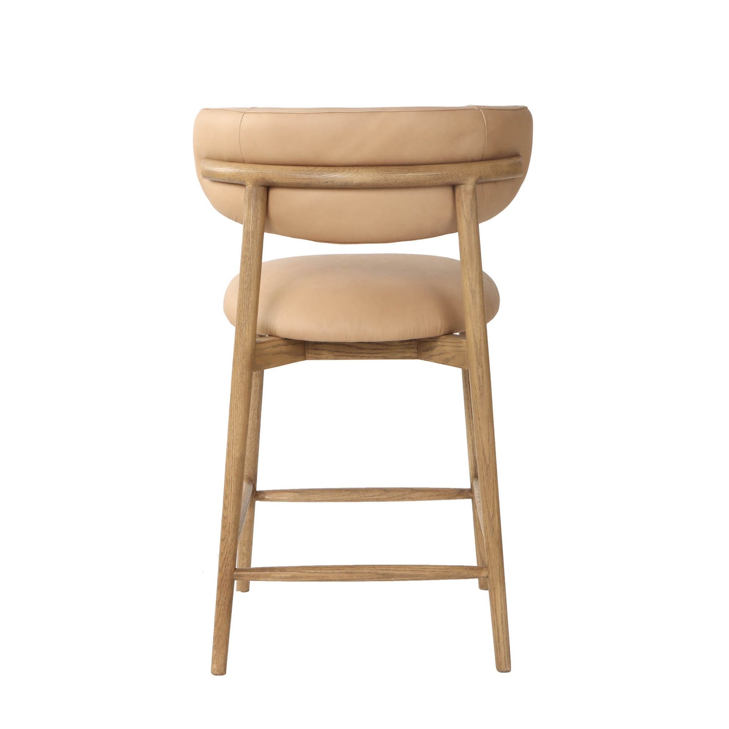 Milo Counter Stool - 100% Top Grain Leather - Nude