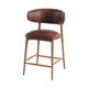 Milo Counter Stool - 100% Top Grain Leather - Tobacco