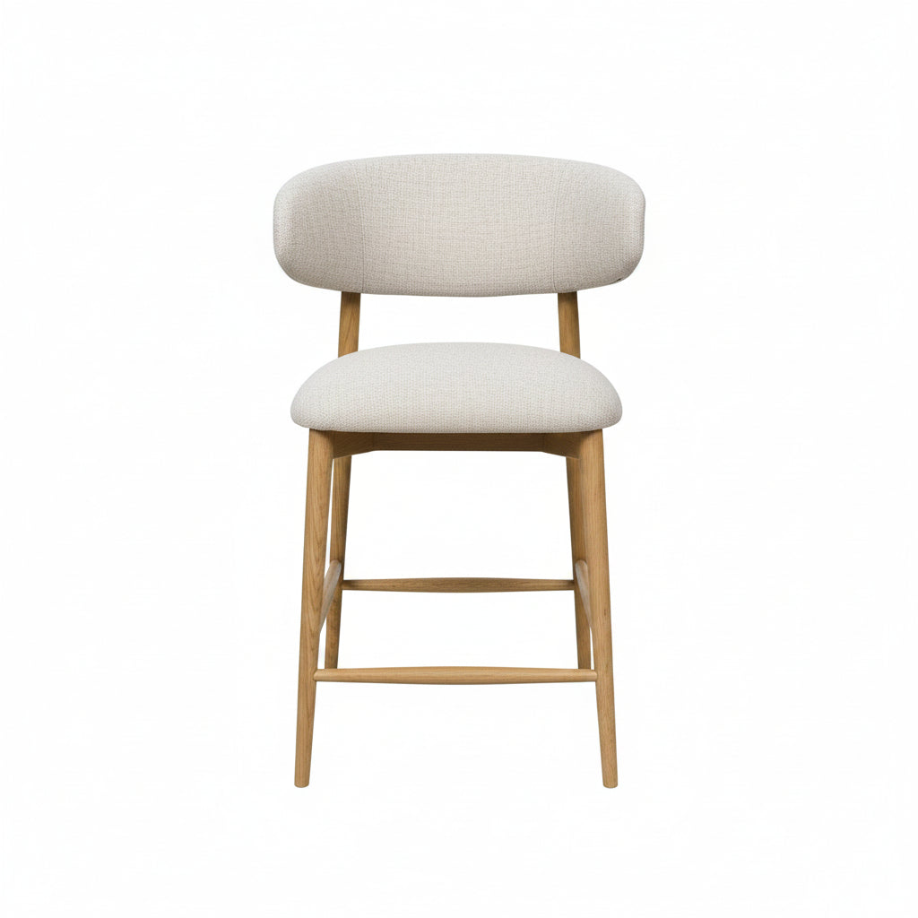 Milo Counter Stool - Vanilla Tweed