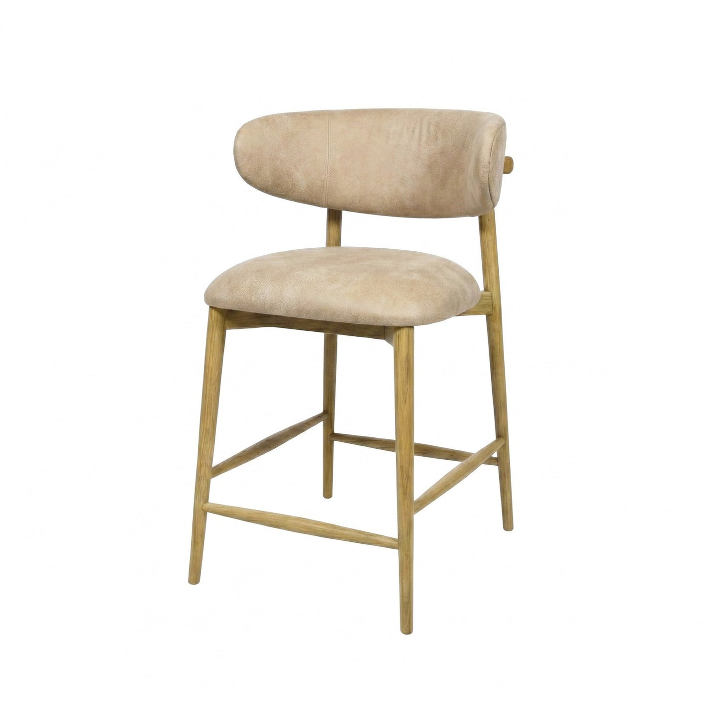 Milo Counter Stool - 100% Top Grain Italian Leather - Natural - Homestead Furniture - All Rights Reserved