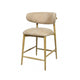 Milo Counter Stool - 100% Top Grain Italian Leather - Natural - Homestead Furniture - All Rights Reserved