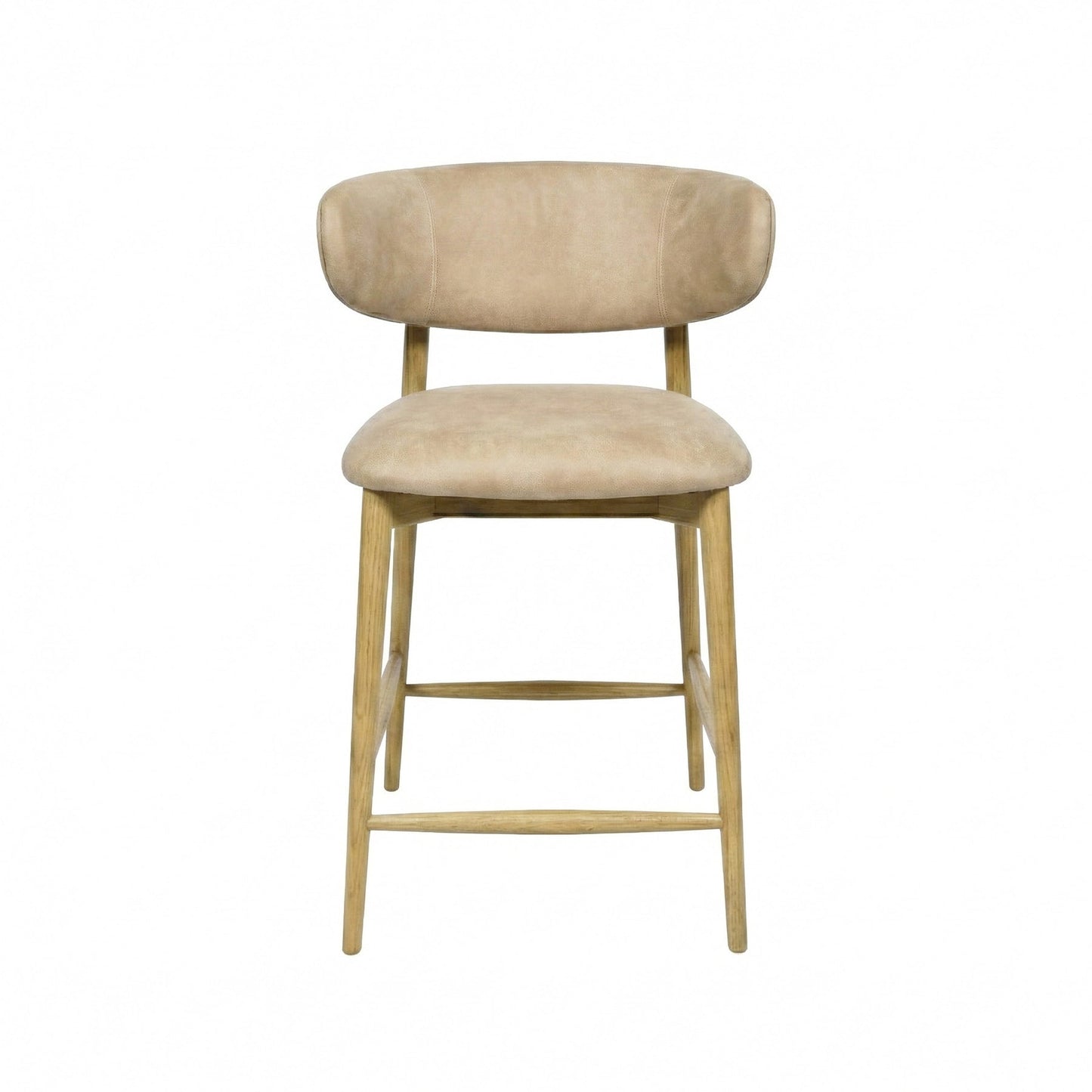 Milo Counter Stool - 100% Top Grain Italian Leather - Natural - Homestead Furniture - All Rights Reserved