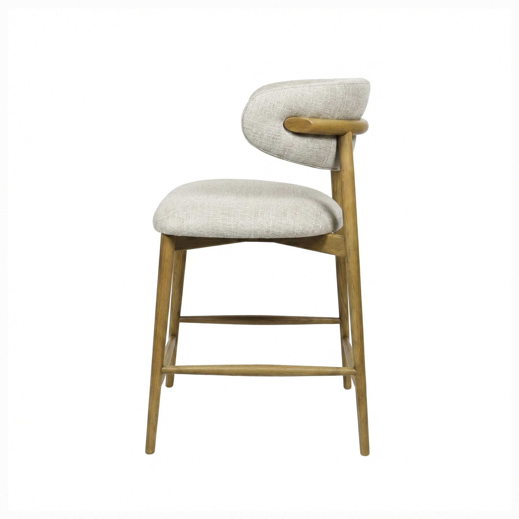 Milo Counter Stool - Vanilla Tweed - Homestead Furniture - All Rights Reserved