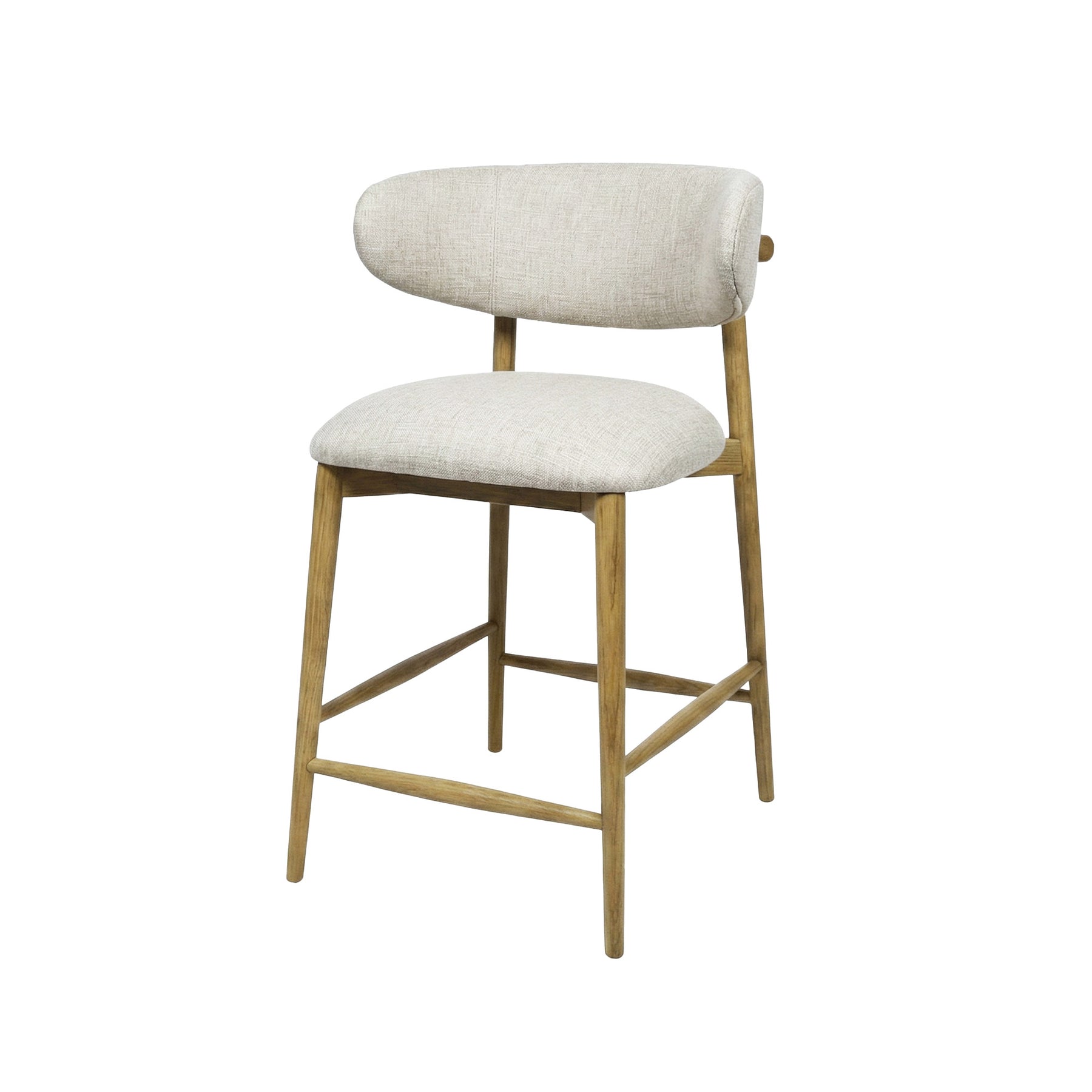 Milo Counter Stool - Vanilla Tweed - Homestead Furniture - All Rights Reserved
