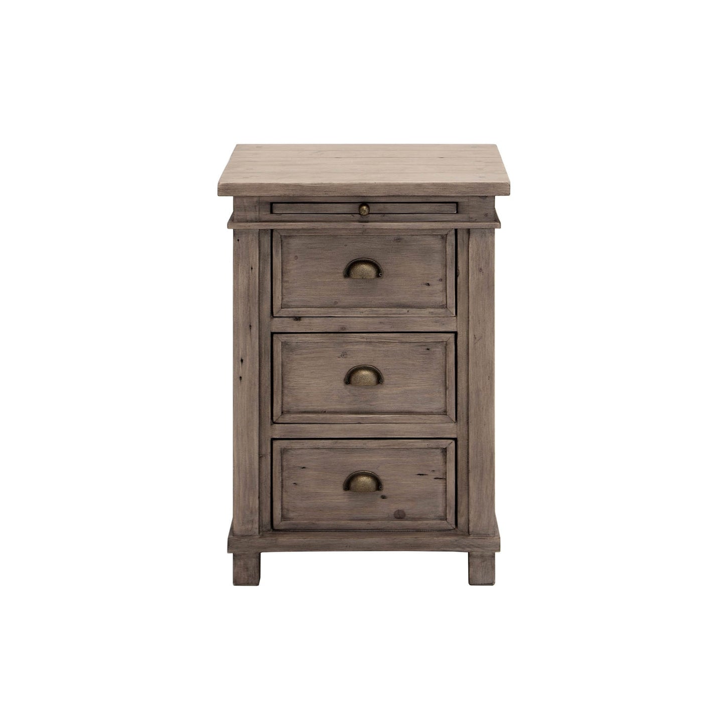 Settler 3 Drawer Night Stand / Side Table - Sundried - Homestead Furniture - All Rights Reserved