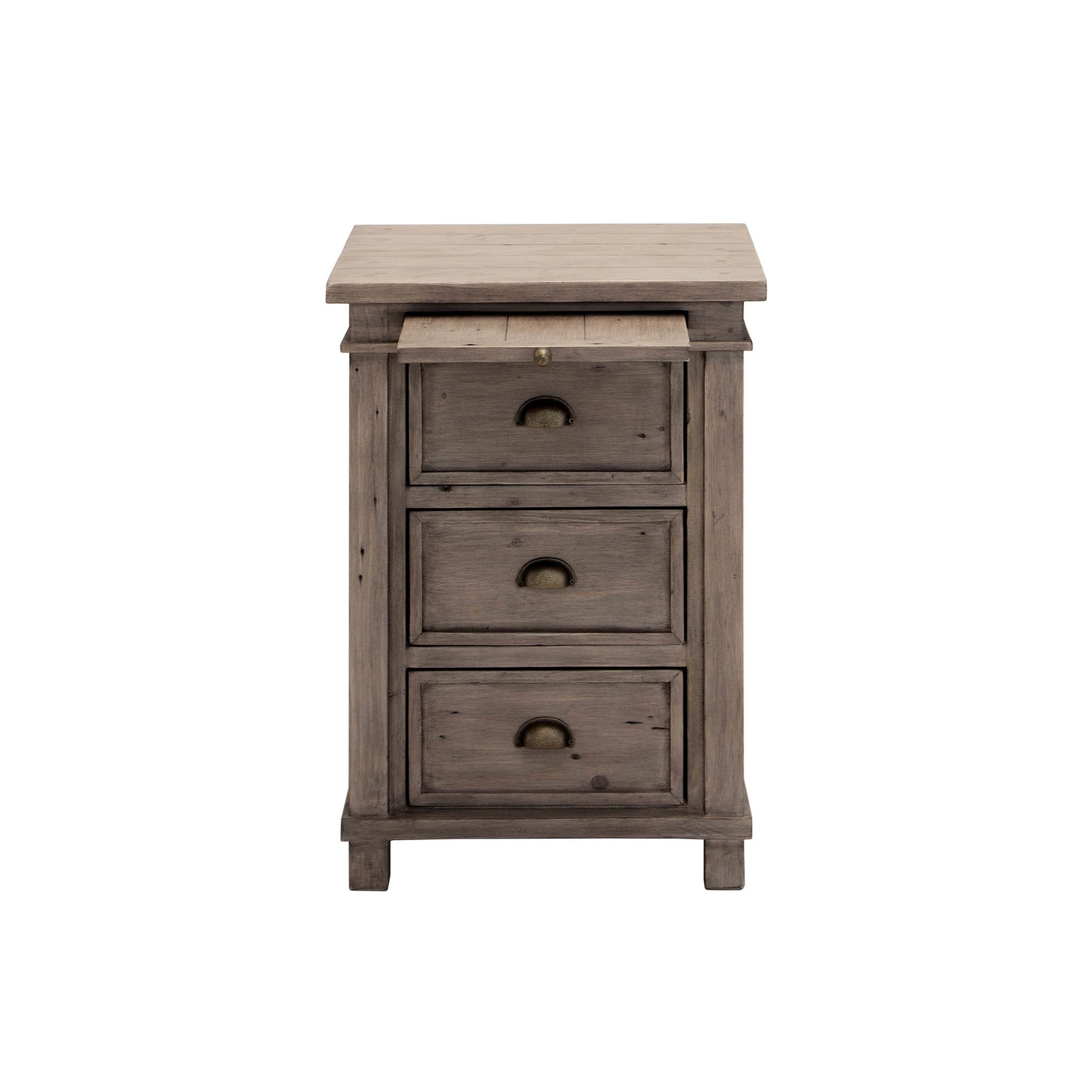 Settler 3 Drawer Night Stand / Side Table - Sundried - Homestead Furniture - All Rights Reserved