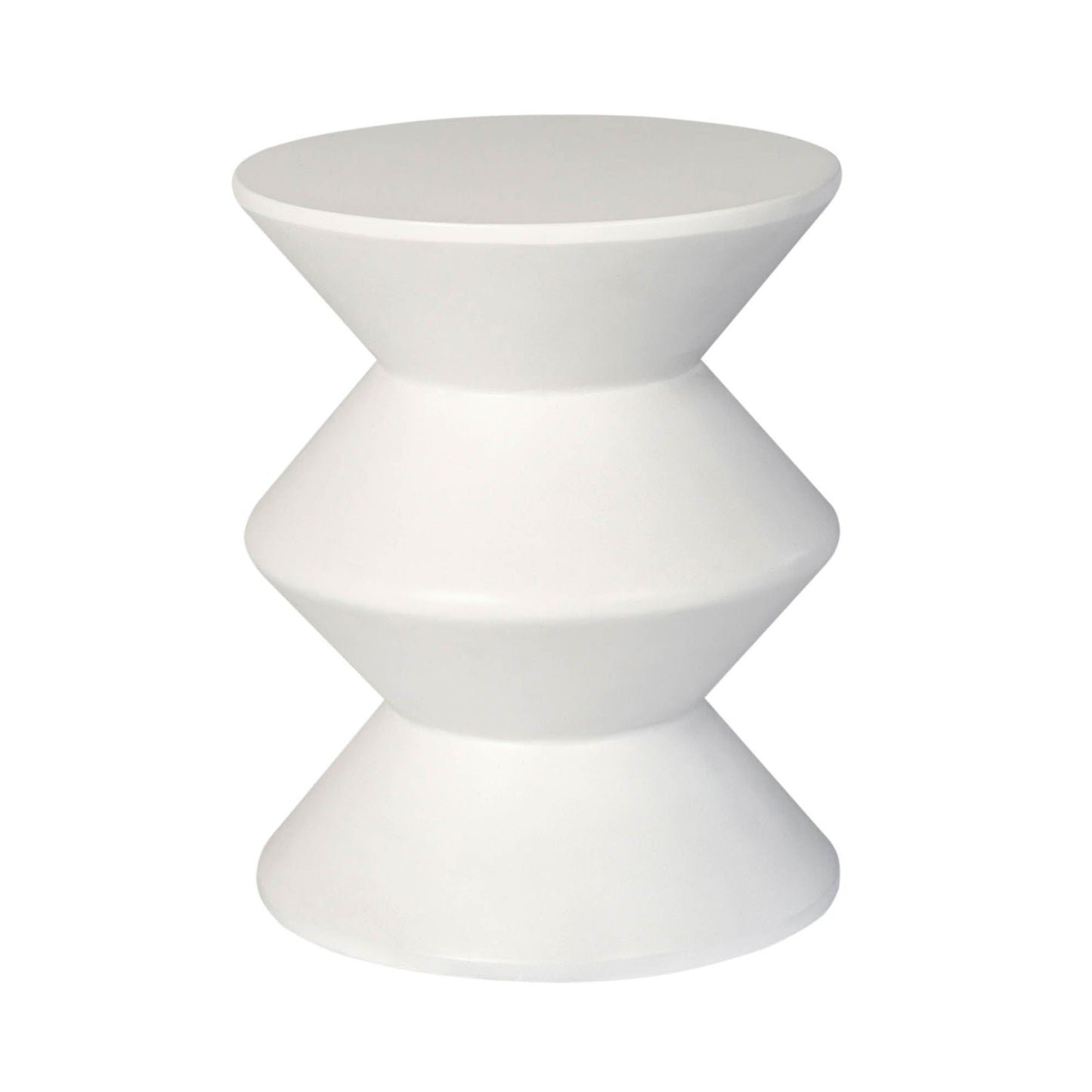 Concrete Side Table / Stool - White