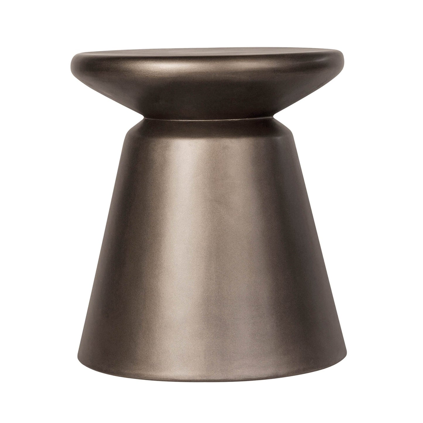 Concrete Mineral Side Table / Stool - Bronze
