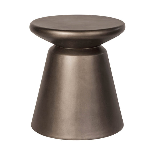 Concrete Mineral Side Table / Stool - Bronze