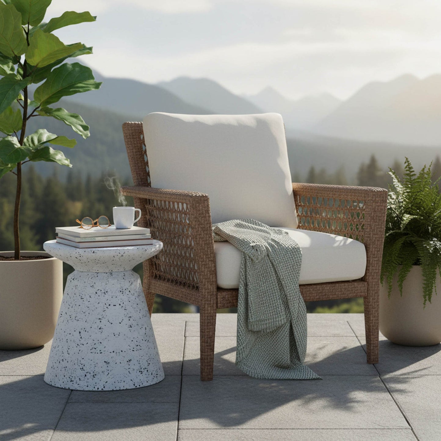 Concrete - Terrazzo - Mineral Side Table / Stool